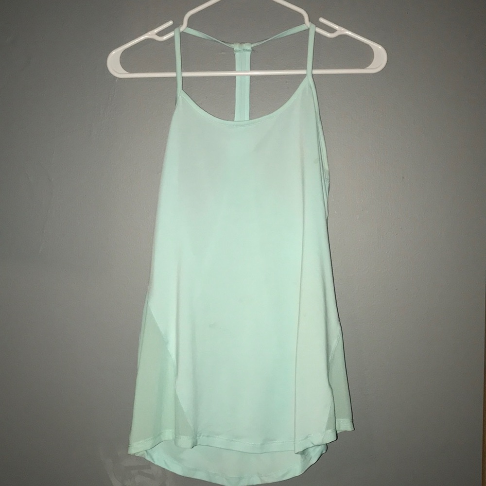 Light blue workout tank